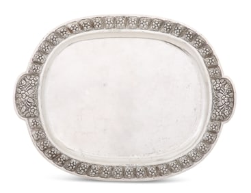 Sanborn's Sterling Silver Footed Tray