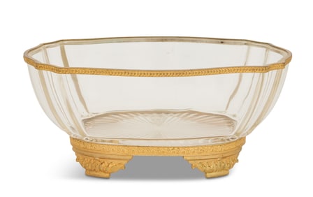 Bronze-Mounted Crystal Bowl