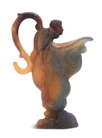 Daum "Mythologie" Pate-de-Verre Glass Ewer
