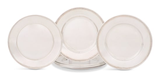"Lord Saybrook" Sterling Bread-and-Butter Plates