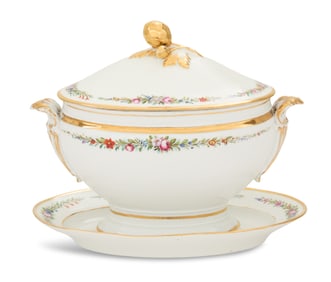 French Porcelain Tureen and Platter