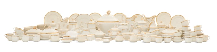 Extensive Collection of Anneau d'or Porcelain