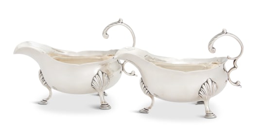 Pair of George III Sterling Silver Sauce Boats