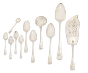 Georgian "Old English" Sterling Silver Flatware