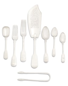 George IV to Victorian "Fiddle" Sterling Flatware
