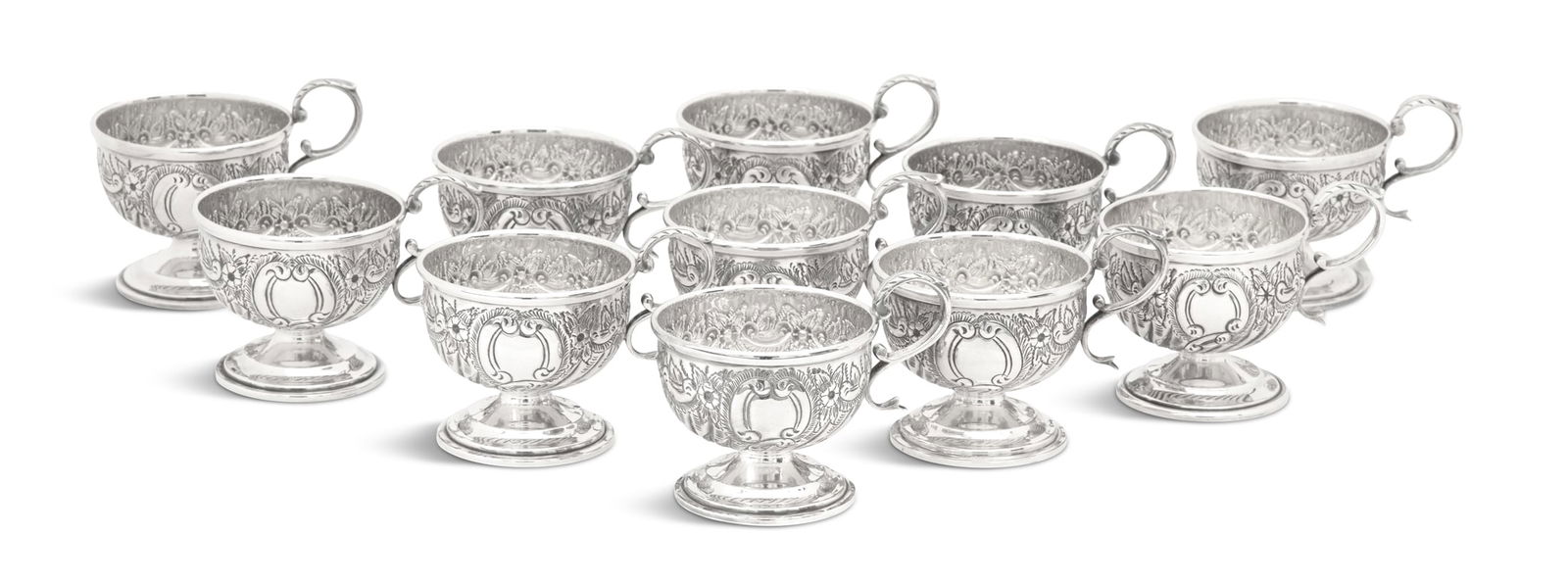 Eleven Silverplate Punch Cups (1 of 4)