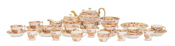 English Spode Porcelain Tea Service