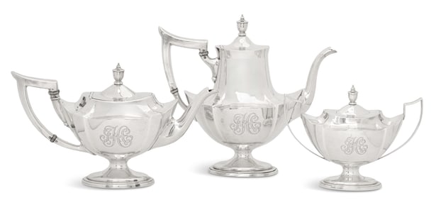 Gorham "Plymouth" Sterling Silver Tea Set