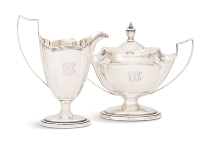 Gorham "Plymouth" Sterling Silver Cream and Sugar