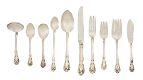 Alvin "Chateau Rose" Sterling Silver Flatware Set