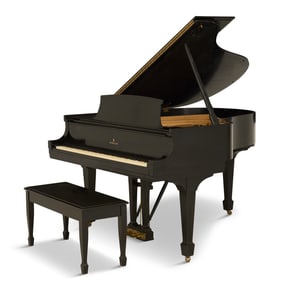 Steinway & Sons Ebonized Baby Grand Piano