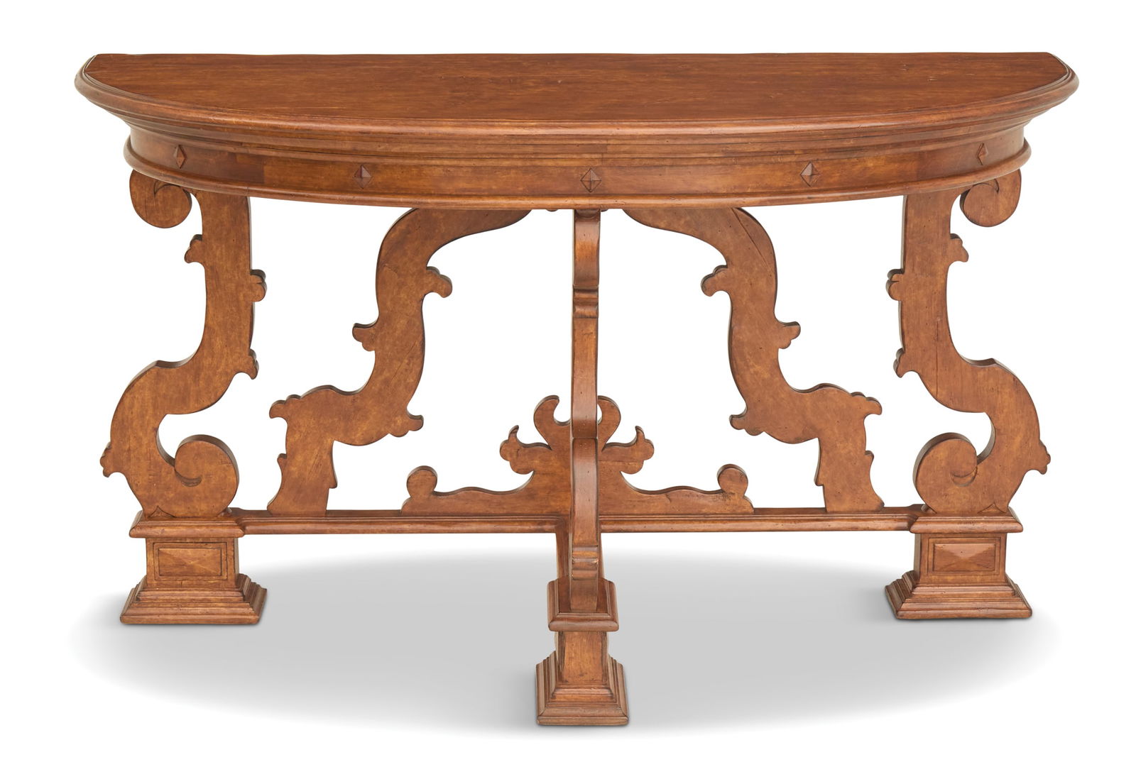 Carved and Stained Fruitwood Console Table (1 of 3)