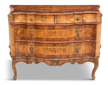 Venetian Walnut-Veneered Commode