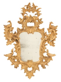 Italian Rococo Giltwood Mirror