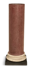 Italian Scagliola Faux Porphyry Pedestal