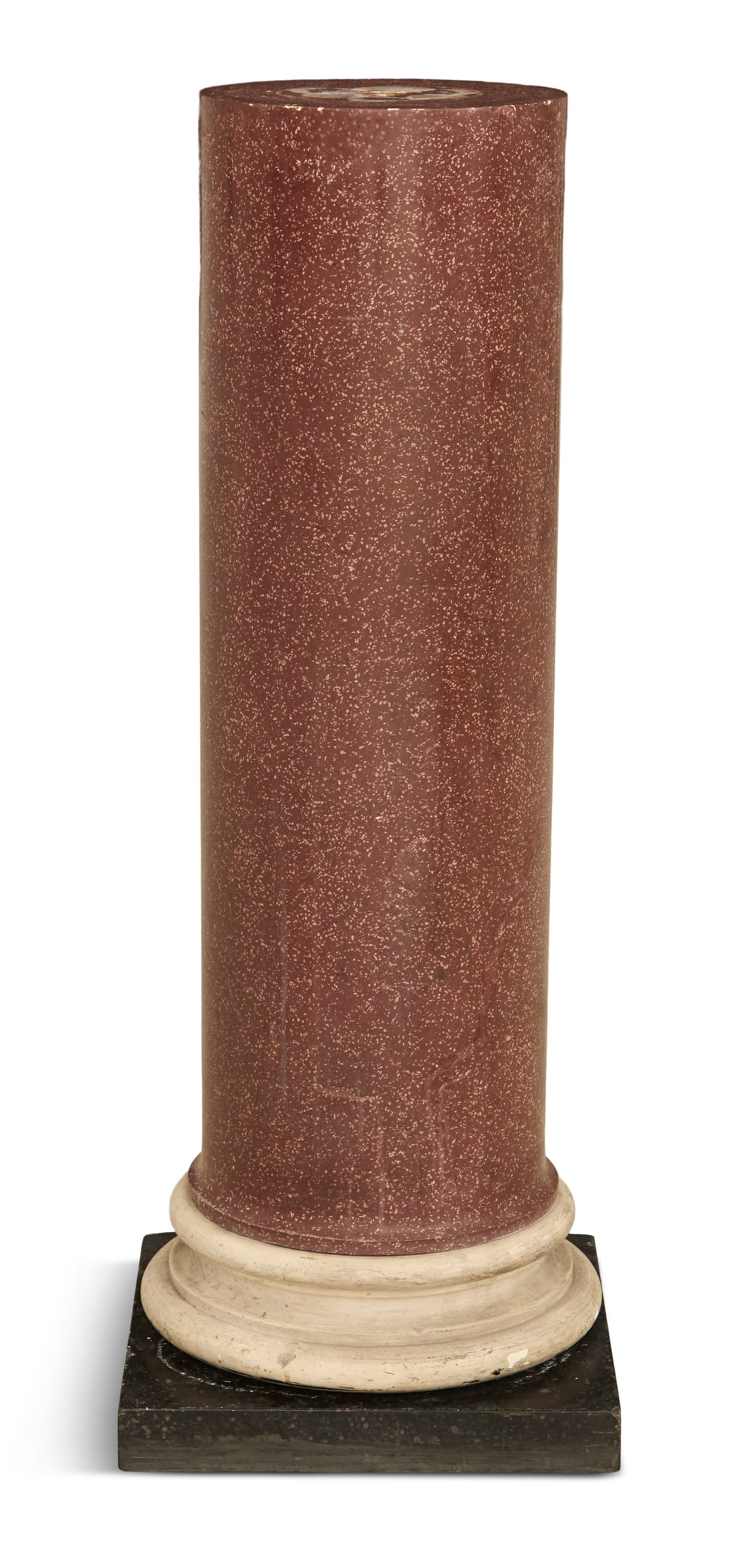 Italian Scagliola Faux Porphyry Pedestal (1 of 2)