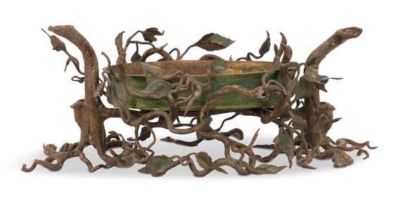 Unusual Tole Botanical Jardiniere