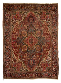 Semi-Antique Heriz Carpet