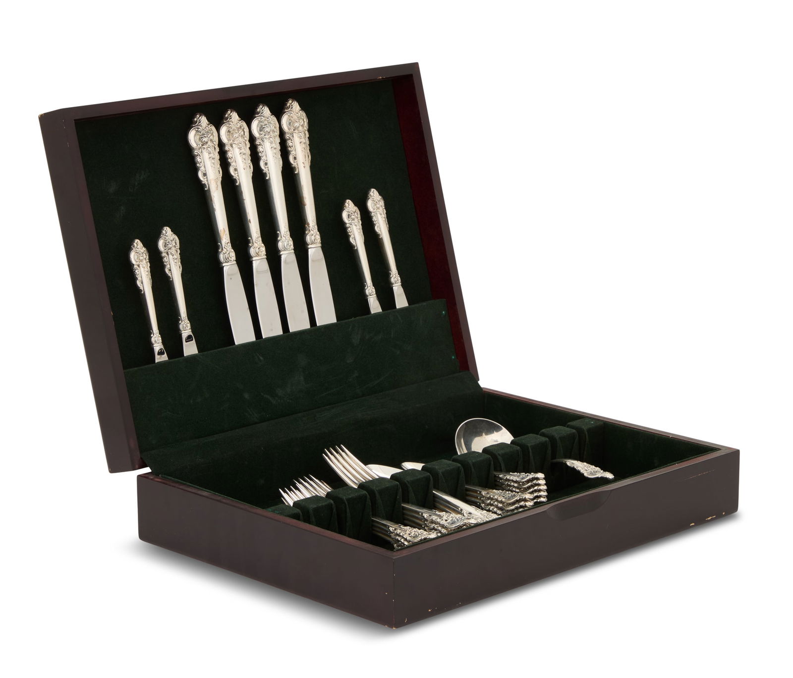 Wallace "Grand Baroque" Sterling Flatware Set (1 of 8)