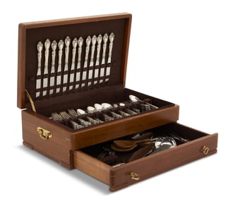 Gorham "Melrose" Sterling Silver Flatware Set