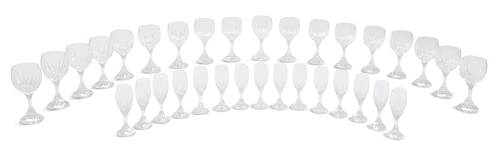 Nineteen Baccarat "Massena" White Wine Goblets