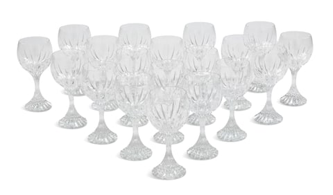 Nineteen Baccarat "Massena" White Wine Goblets