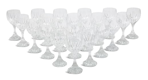 Twenty-One Baccarat "Massena" Water Goblets