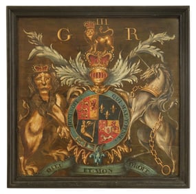 Royal Arms of King George III Panel