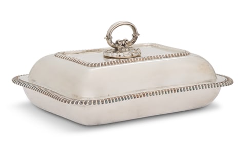 Edwardian Sterling Silver Entree Dish