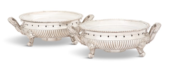 Regency Old Sheffield Plate Warming Stands