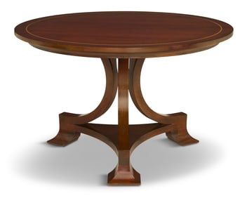 Regency-Style Mahogany Circular Center Table
