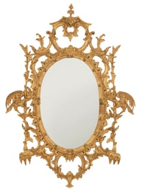 Giltwood Mirror in the Chippendale Taste