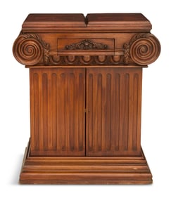 Carved Wooden Podium in the Neoclassical Style