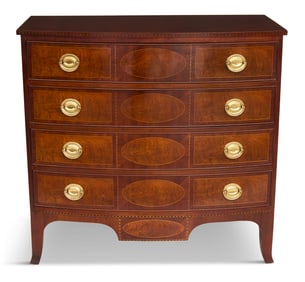 Federal-Style Inlaid Mahogany Chest of Drawers