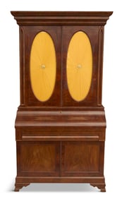 American Late Classical Secretary/Bookcase