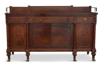 American Classical Mahogany Sideboard