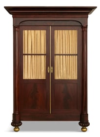 Impressive American Late Classical Bookcase