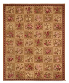 Semi-Antique Aubusson Carpet