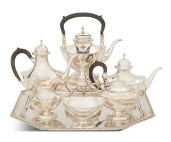 Seven-Piece Gorham Sterling Coffee and Tea Set