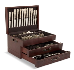 Tiffany "English King" Sterling Flatware Set