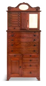 American Flame-Grain Birch Dental Cabinet