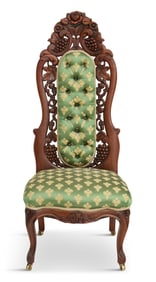 American Laminated Rosewood Slipper Chair