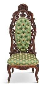 American Laminated Rosewood Slipper Chair