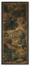 Flemish Hand-Woven Verdure Tapestry