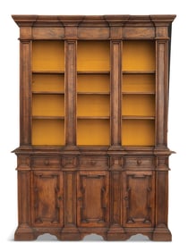 Continental Walnut Bibliotheque