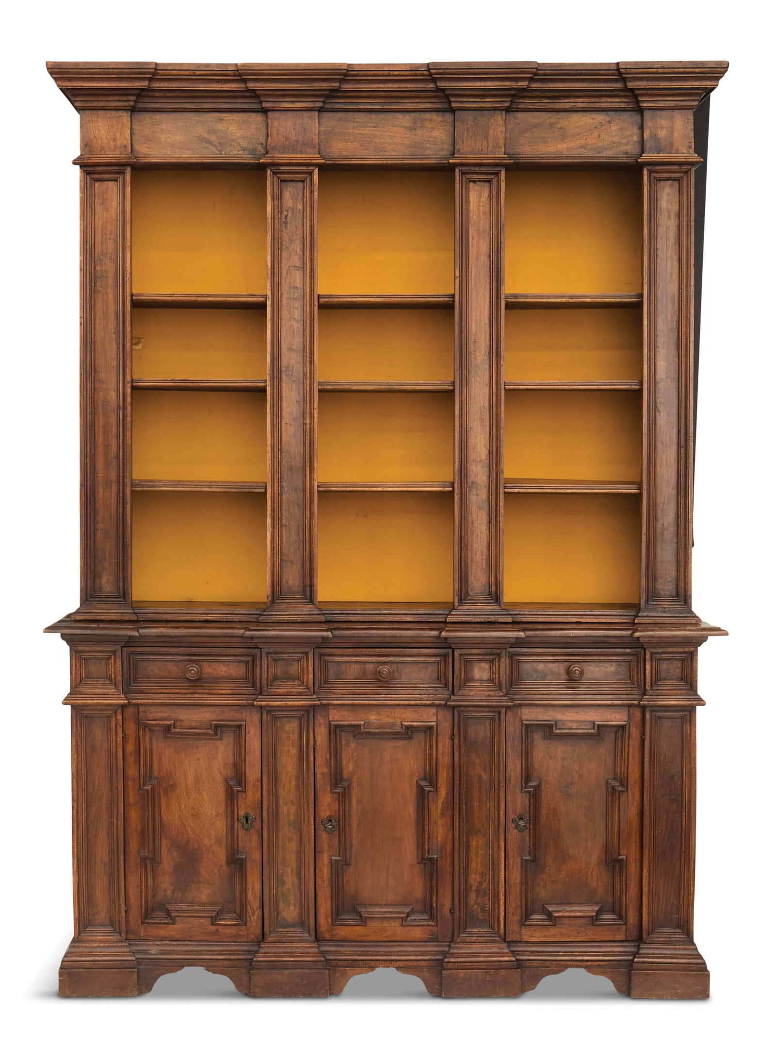 Continental Walnut Bibliotheque (1 of 3)