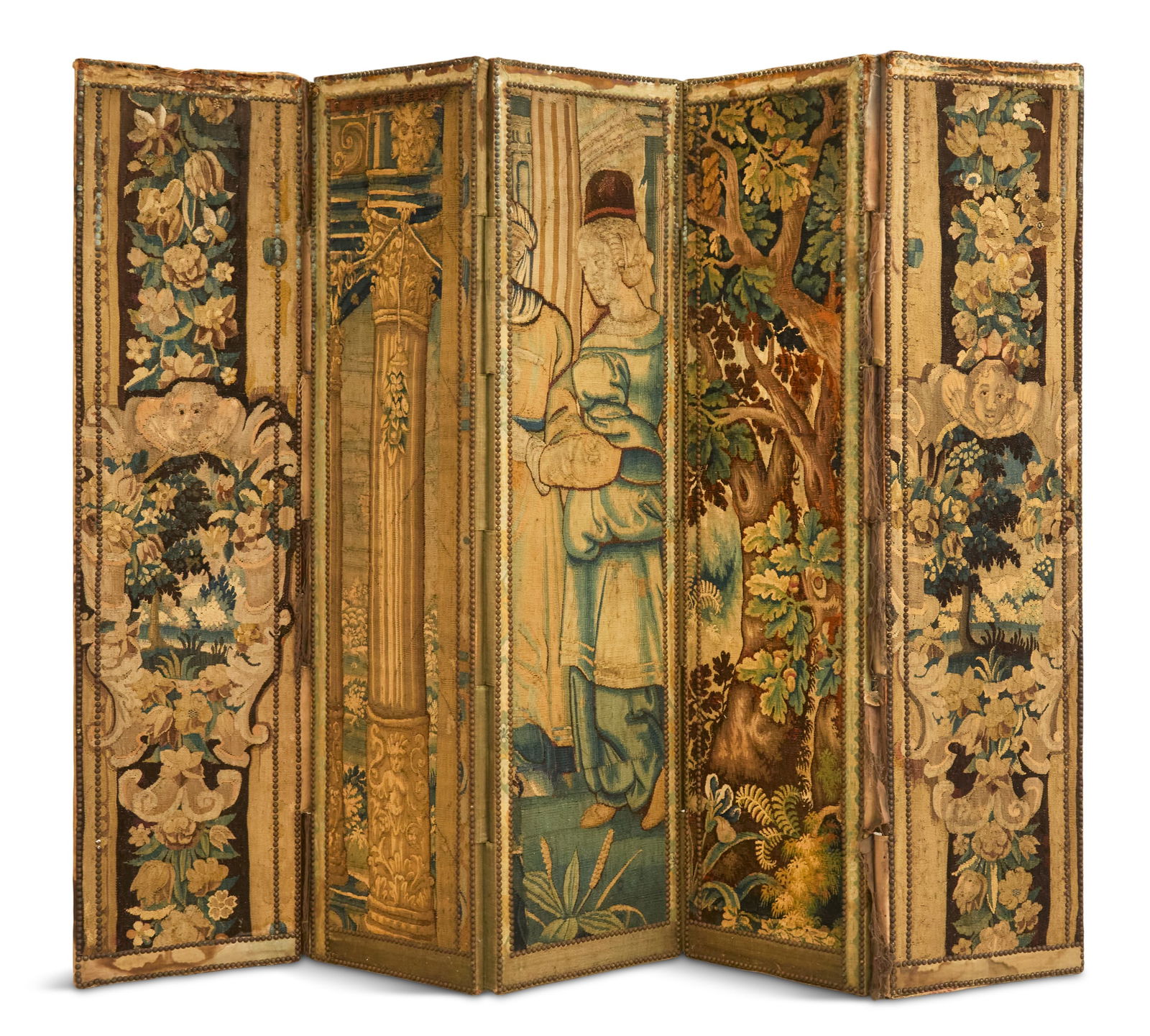 Flemish Five-Panel Folding Screen (1 of 4)
