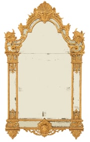 Handsome French Regence Giltwood Mirror