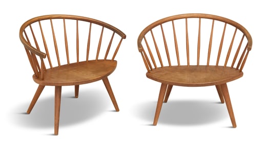 Pair of Yngve Ekstrom Arka Lounge Chairs