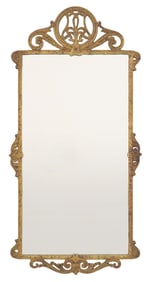 French Art Deco Bronze Mirror